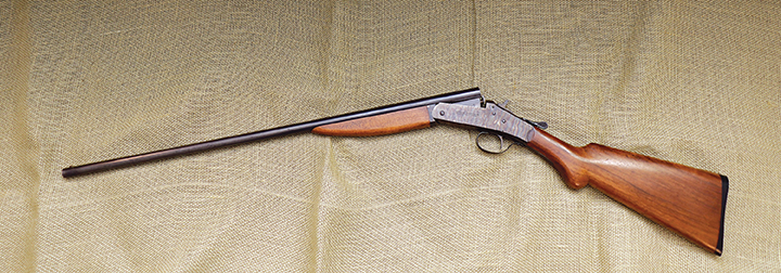 Stevens Tip-up shotgun used for testing.